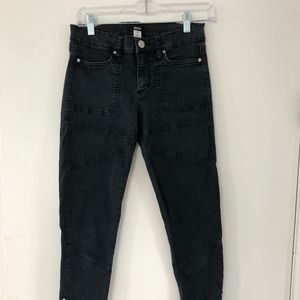 BDG Black Zipper Jeans